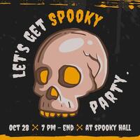 Halloween Invitation Instagram Post Template