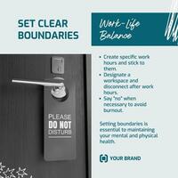 Work-Life Balance Instagram Post template