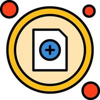 New File Button Icon Design Symbol vector