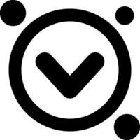 Navigation arrow down Icon Design Symbol vector