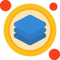 Layer Button Icon Design Symbol vector