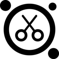 Cut Button Icon Design Symbol vector
