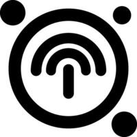 Hotspot Button Icon Design Symbol vector