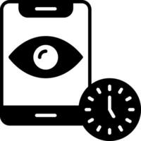 Screen timeout Icon Design vector