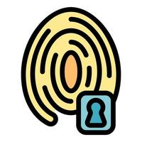 Fingerprint security system providing access with biometric scan vector