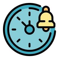Alarm clock ringing showing time management concept vector