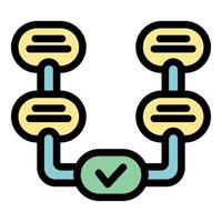 Algorithm flowchart with data blocks combining to show approved result vector