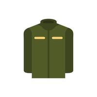 Military uniform with patches and pockets representing army service vector