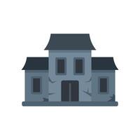 Old abandoned house giving chills with its broken windows vector