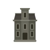 Big scary haunted house with tower and dormers is giving chills vector