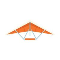 Hang glider is soaring through the sky on a clear day vector