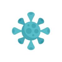 Blue virus floating spreading contagious germs vector