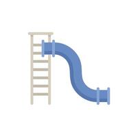 Playground slide leading to joyful adventures vector