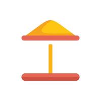 Sandbox is getting ready for kids to play in the open air vector