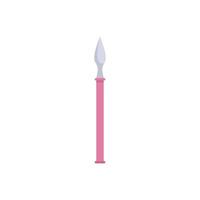 Ancient roman spear pointing upwards on white background vector