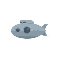 Gray submarine exploring the depths of the ocean vector