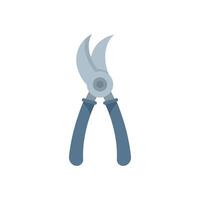 Sharp secateurs holding open for garden maintenance vector
