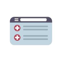 Online medical consultation, doctor appointment scheduling website interface vector