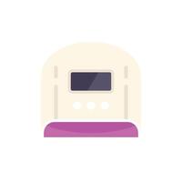 Uv led lamp for drying gel polish, manicure tool icon vector
