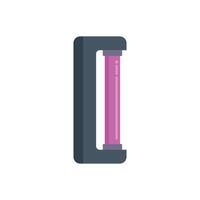 Ultraviolet lamp emitting uv c light for disinfection vector