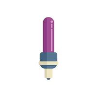 Ultraviolet germicidal lamp generating uv light for disinfection vector