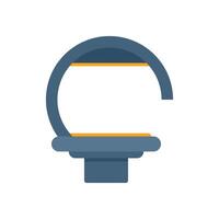Magnetic resonance imaging scanner creating cross section image for medical diagnosis vector