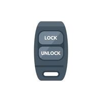 Car key fob showing lock and unlock buttons vector