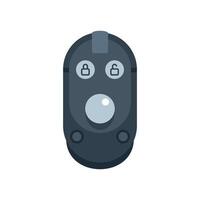 Modern car key fob with remote control functioning vector