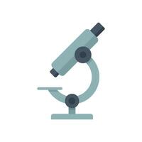 Microscope standing on a table in a science laboratory vector
