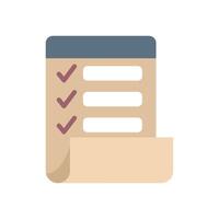 Checklist showing check marks for organizing and completing tasks vector