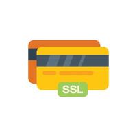 Credit cards using secure sockets layer for payment security vector