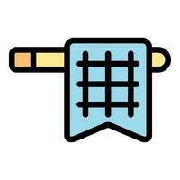 Fishing net icon representing catching fish vector