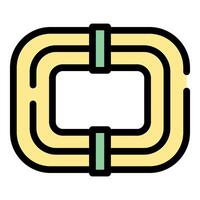 Pipeline system connecting buildings for central heating illustration vector