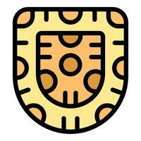 Casino chip with circle pattern showing luck for gambling vector