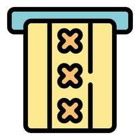 Atm is accepting a credit card with password protection vector