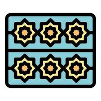 Moroccan zellige style tile creating seamless pattern for interior design project vector