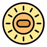 Alarm button for safety system being pushed down vector