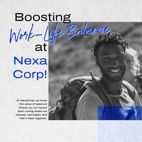 Company Work Life Balance Carousel Post Template for Linkedin