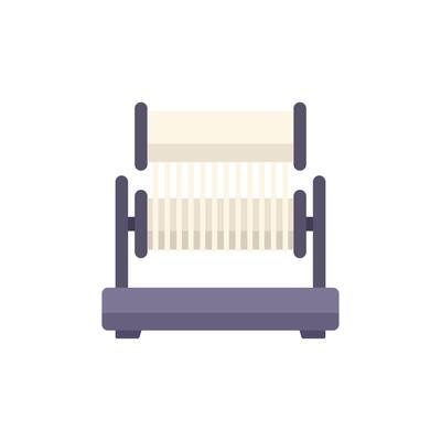 Traditional wooden weaving loom machine for making threads from cotton