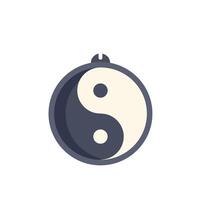 Yin yang symbol representing duality and harmony concept vector