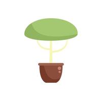 Small tree growing in a pot symbolizing nature and growth vector