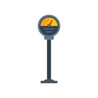 Parking meter showing time remaining on parking spot vector