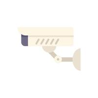 Modern security camera observing area flat icon design vector