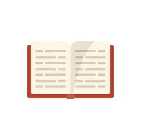 Open book lying with pages open spreading knowledge vector