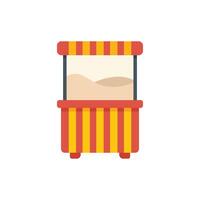 Popcorn machine displaying delicious popcorn at the fair vector