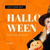 Minimalist  Halloween Trivia Instagram Post template