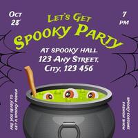 Halloween Invitation for Instagram Post template