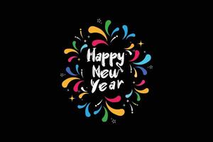 Text for Happy New Year Design Template vector