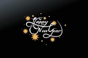 Text for Happy New Year Design Template vector