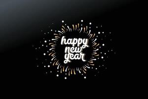 Text for Happy New Year Design Template vector